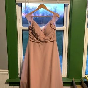Blush pink, bridesmaids dress